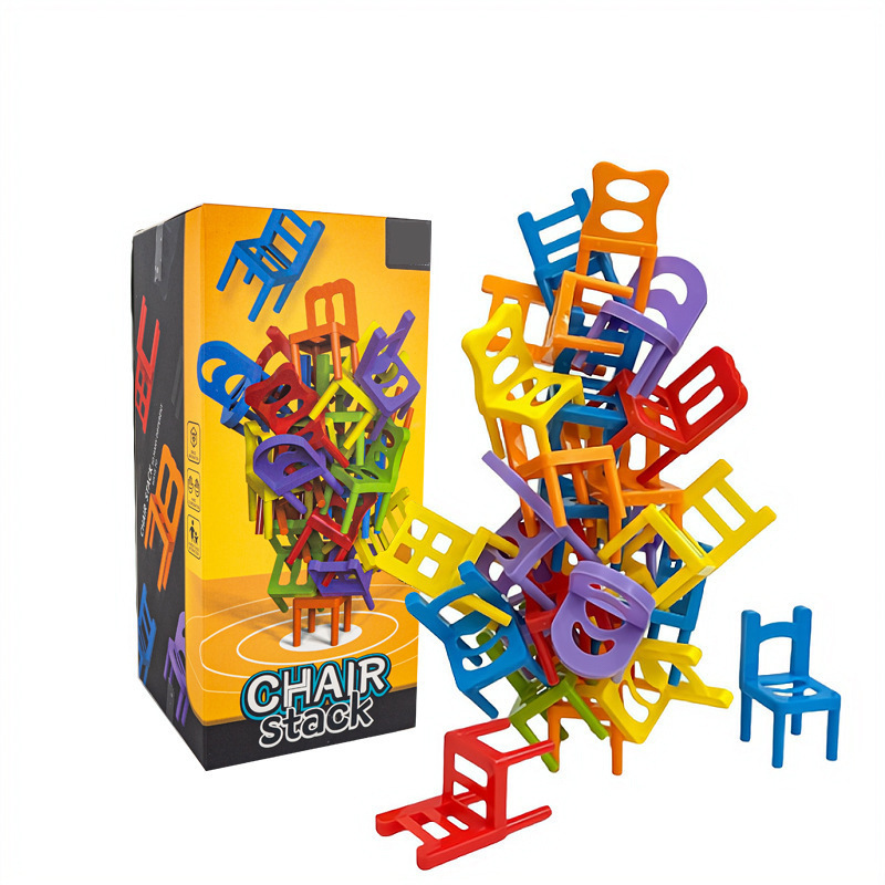 Baby Nursery Chair - 24ピース子供用パズル折りたたみ椅子おもちゃ親子インタラクティブゲーム子供用椅子スタックパーティーゲームJuego Social