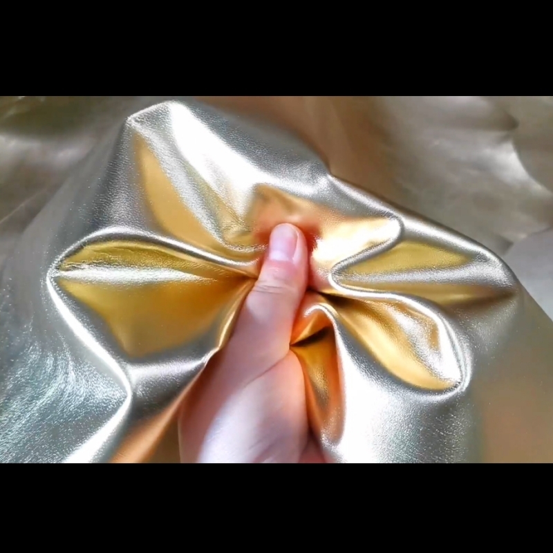 Baby Nursery Yellow - シープスキンイエローゴールド、0.8mmシープスキンの最初の層本物の革生地、内側に手作りの革DIYバッグ、シープスキン全体