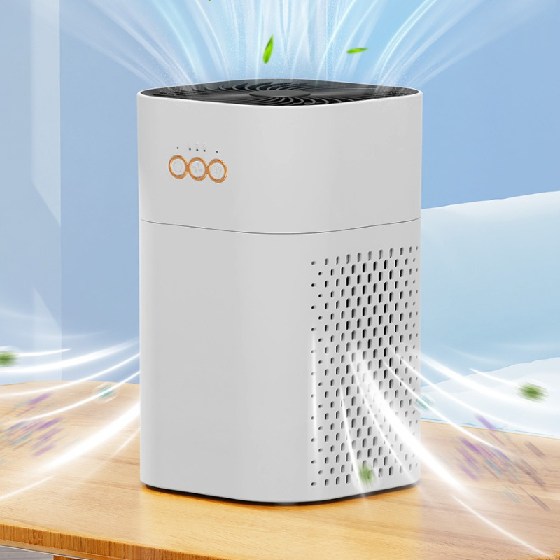 Baby Nursery Air Purifier - ベビー向け安全空気清浄機、HEPAフィルターでホルムアルデヒド、ペットのフケ、ほこり、煙の臭いを除去、静かな睡眠モードとイオナイザー搭載