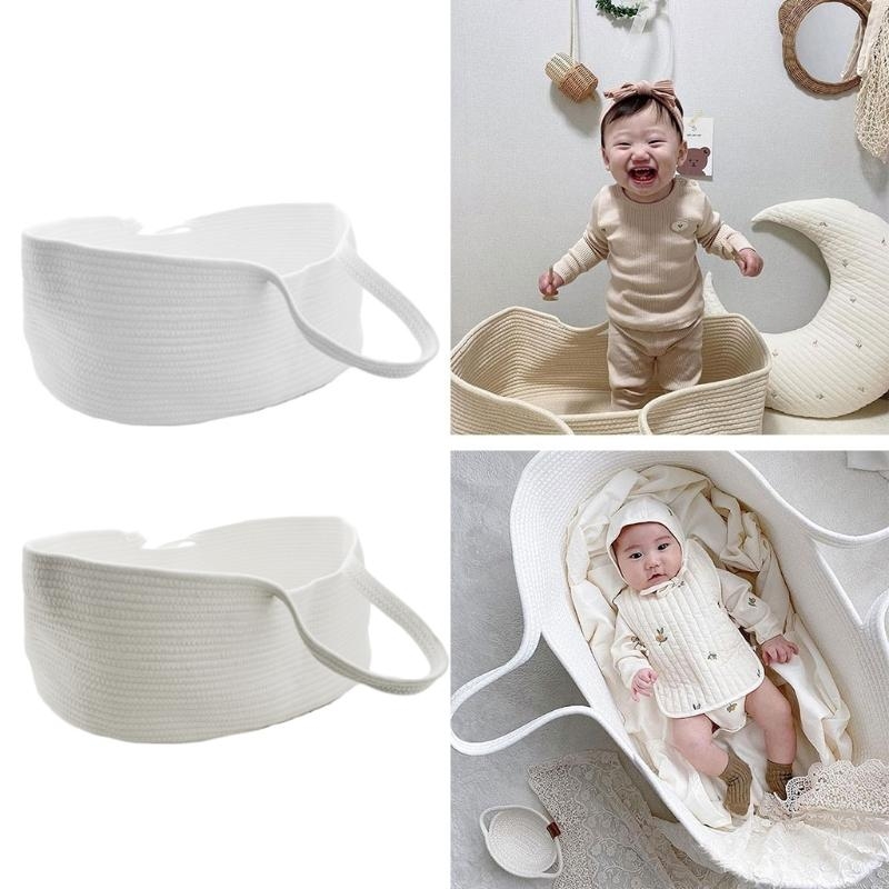 Baby Nursery Basket - J15U ポータブルベビーモーゼバスケットキャリア綿ロープ織ベビーベッド新生児睡眠ベッドクレードルバシネット保育園の装飾