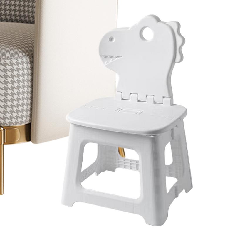 Baby Nursery Chair - 子供用背もたれ付き折りたたみ椅子,かわいい動物のスツール,厚いシート,家具,靴交換用