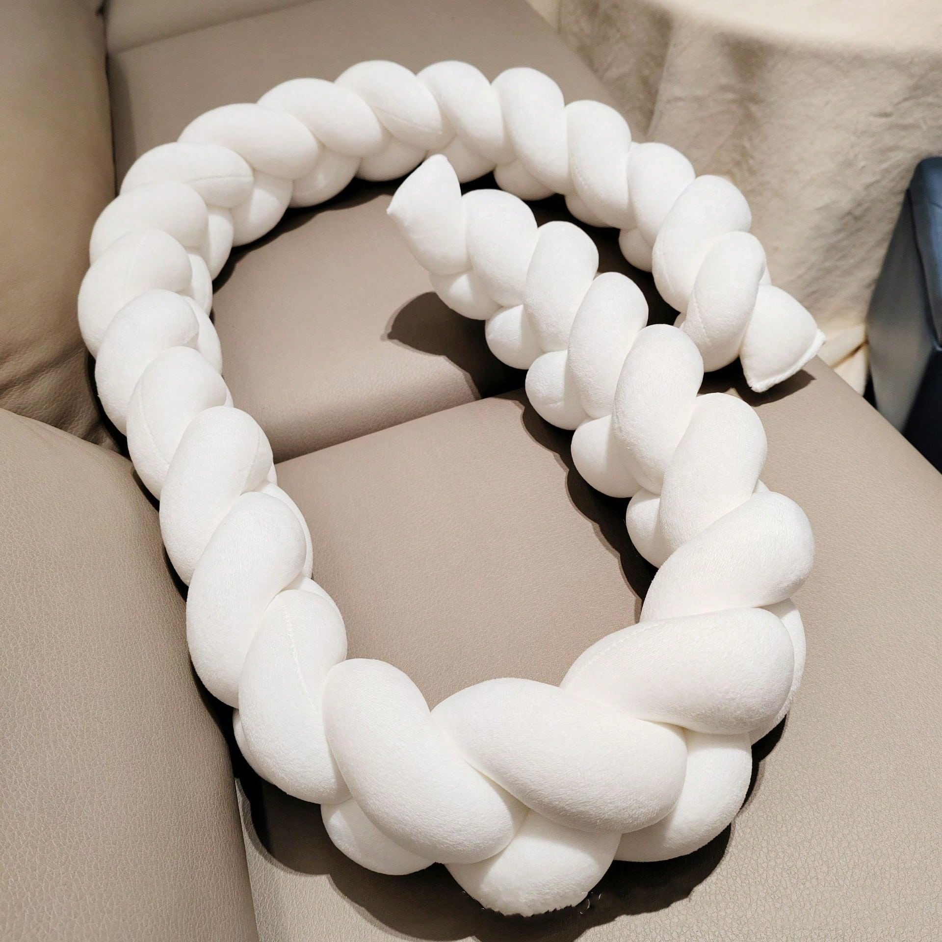 Baby Nursery Glider - 1M/2M/3M 組み紐バンパー ベビーベッド用プロテクター ぬいぐるみ枕クッション ベビーベッド衝突防止 ルームデコレーション