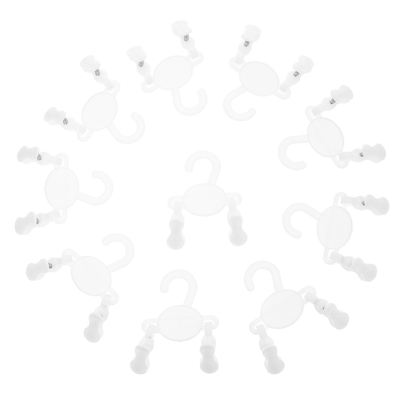 Baby Nursery Hooks - 10 個幼児用靴フックプラスチックベビー服ハンガー子供靴下乾燥ラッククローゼットオーガナイザー保育園吊り下げラック
