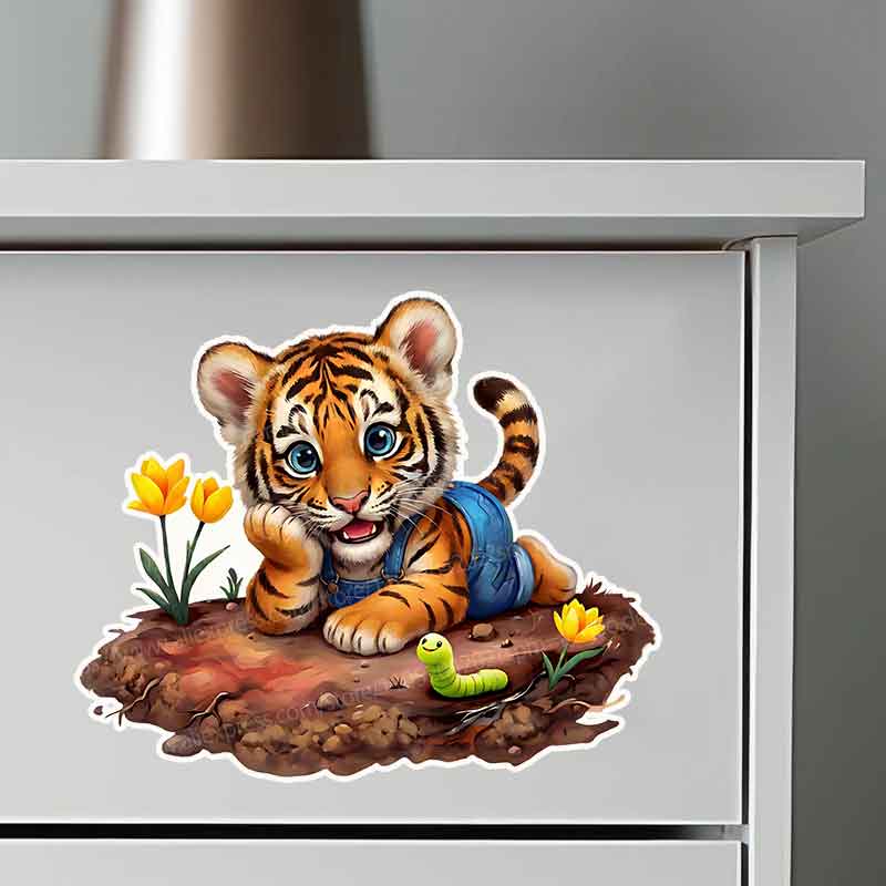 ウッドランドベイビーインガーデン壁画ステッカー - 子供部屋 - Baby Nursery Mural Wallpaper のレビューと価格
