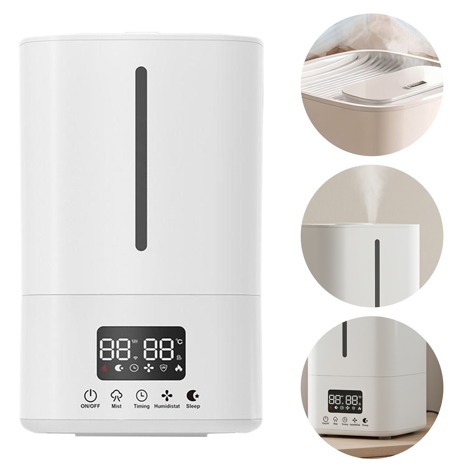 5L スマート加湿器 空気清浄機付き クールミスト加湿器 ト - Baby Nursery Air Purifier のレビューと価格