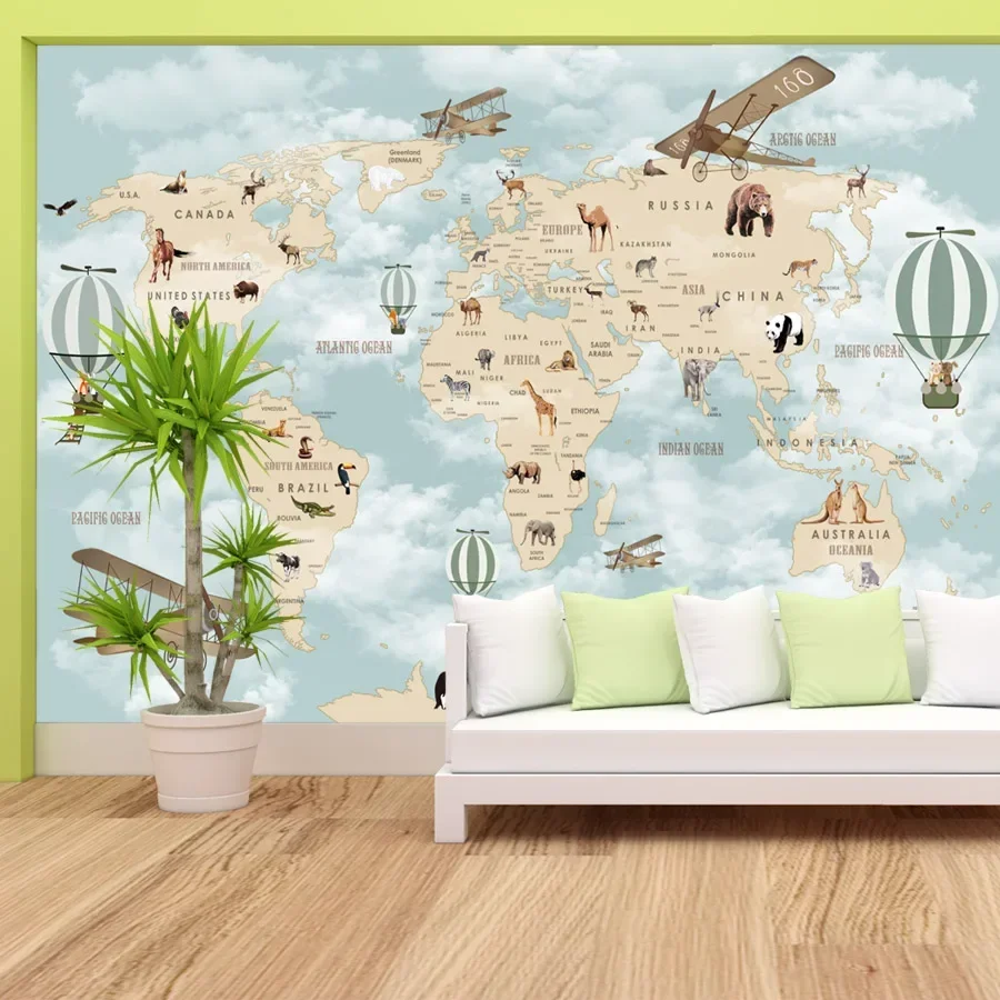 壁紙 ホームデコレーション アート 剥がして貼るだけの壁紙  - Baby Nursery Mural Wallpaper のレビューと価格
