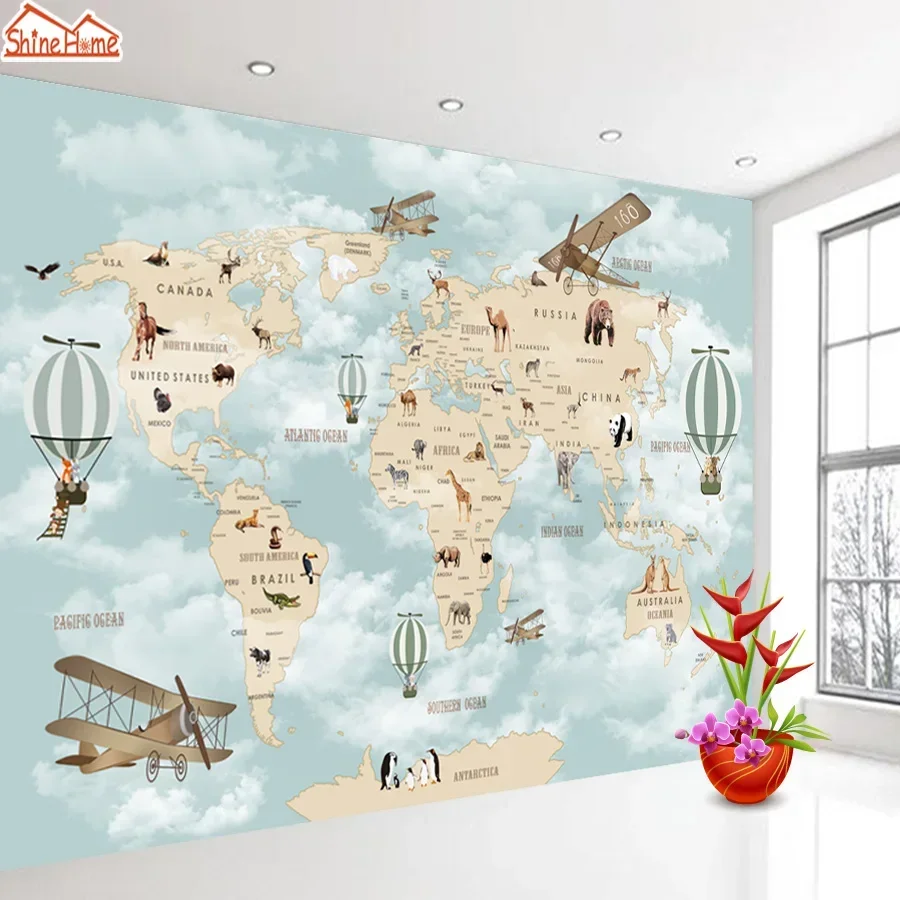 壁紙 ホームデコレーション アート 剥がして貼るだけの壁紙  - Baby Nursery Mural Wallpaper のレビューと価格