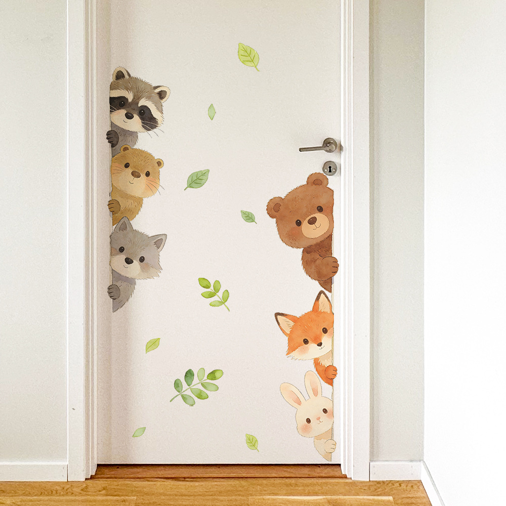 かわいい森の動物の壁ステッカー子供部屋用男の子女の子ベビール - Baby Nursery Wallpaper Girl のレビューと価格