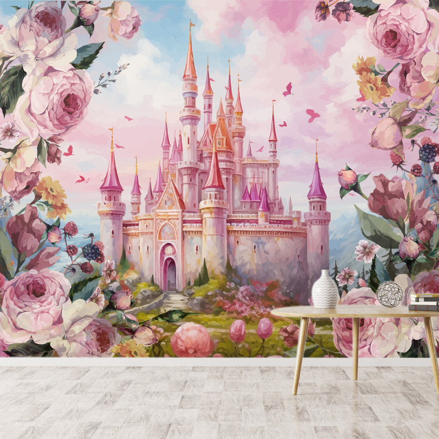 8+ 漫画保育園フラワーキャッスルウォールズホームデコレーシ - Baby Nursery Mural Wallpaper のレビューと価格