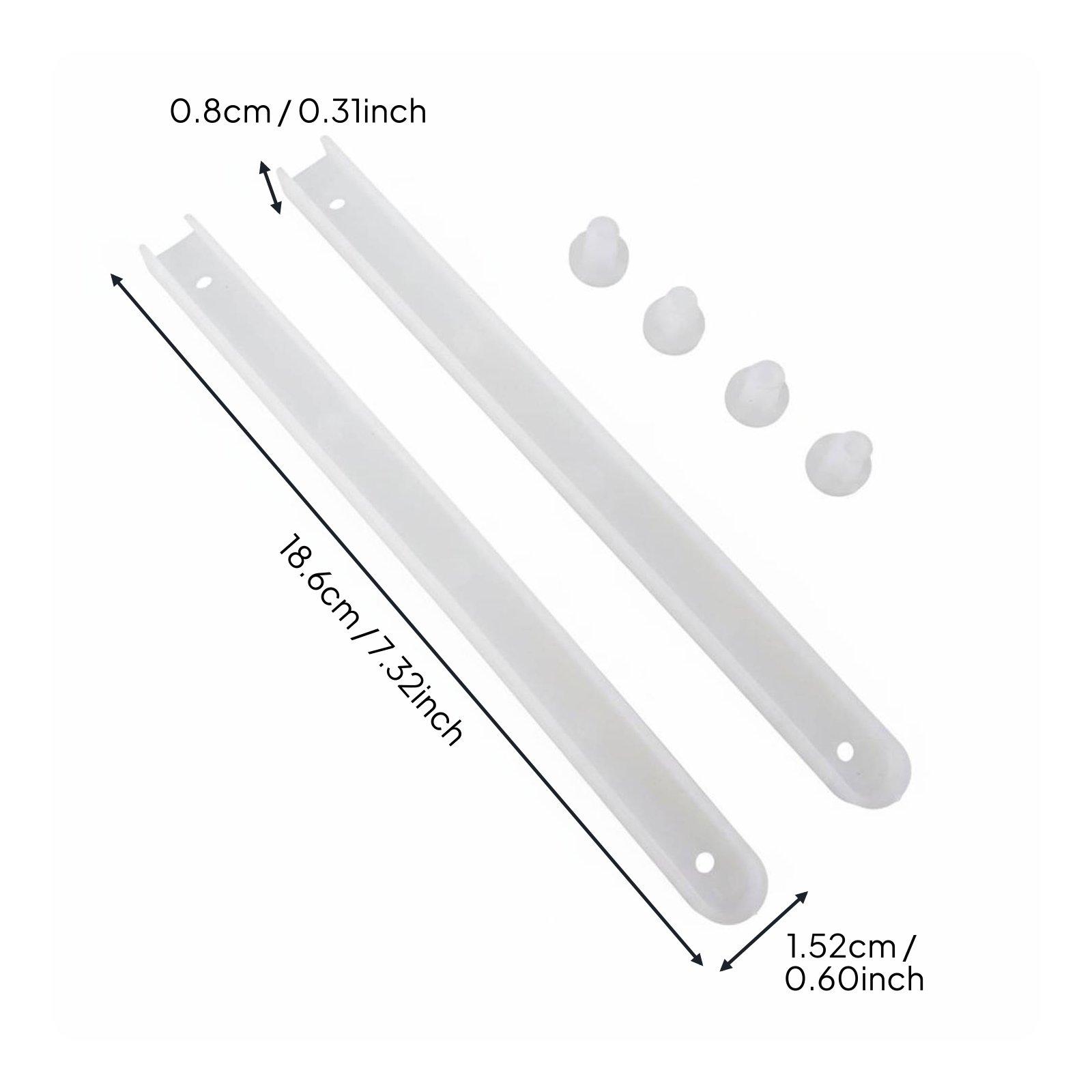 引き出しスライドレール ホワイト 19x15mm プラスチッ - Drawer Dresser White のレビューと価格