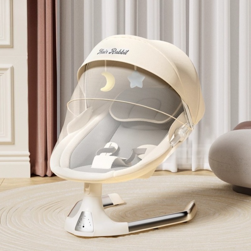 幼児用電動ベビーブランコ、3つの速度設定、内蔵曲、Bluet - Baby Nursery Song のレビューと価格