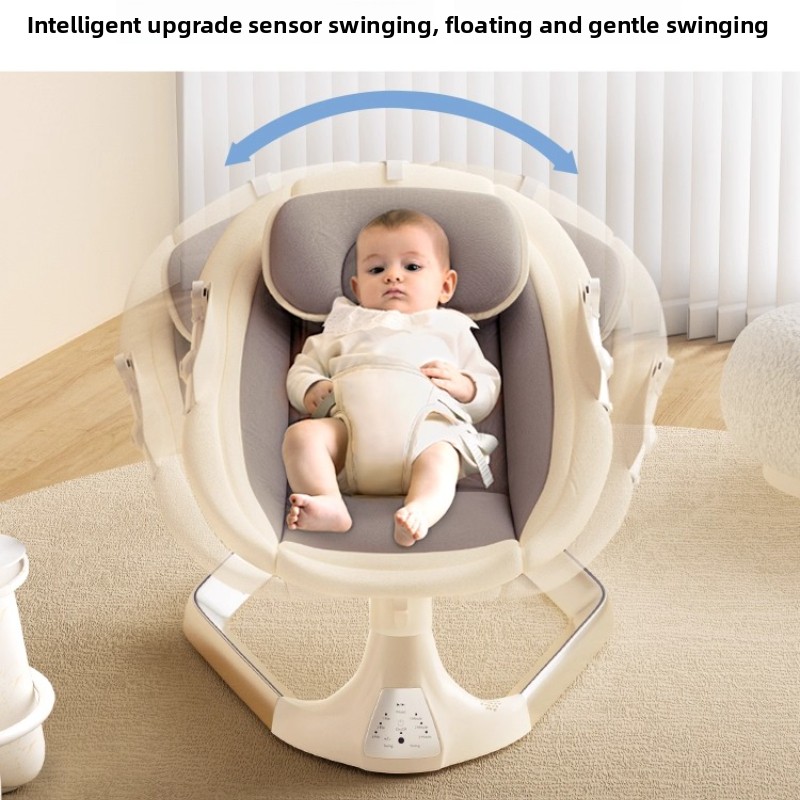 幼児用電動ベビーブランコ、3つの速度設定、内蔵曲、Bluet - Baby Nursery Song のレビューと価格