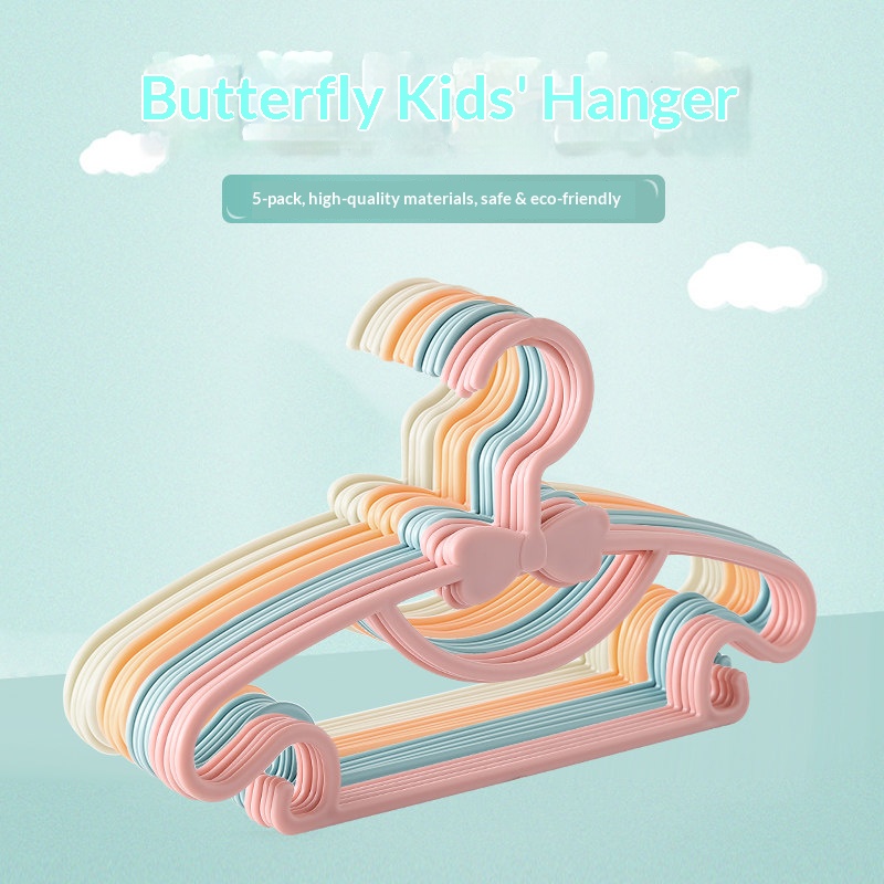PPプラスチック製ベビーハンガー、かわいいリボン付き、滑り止 - Baby Nursery Hooks のレビューと価格
