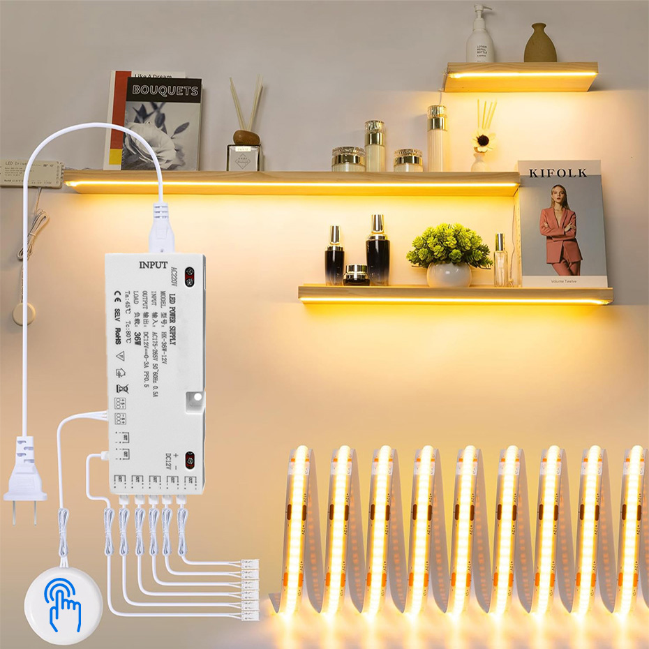 1-5m 12V COBキャビネットコレクションディスプレイ - Drawer Dresser White のレビューと価格