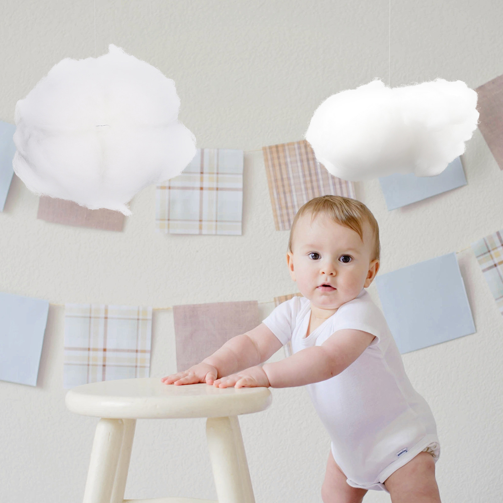 美しい色の4点セットの吊り下げ装飾品、保育園のベビーベッドの - Baby Nursery Colors のレビューと価格