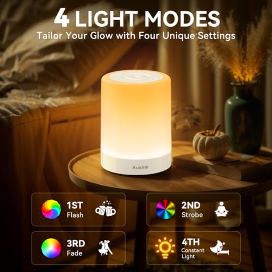 赤ちゃん用ナーサリーナイトライト、授乳とおむつ替え用の充電式 - Baby Nursery Colors のレビューと価格