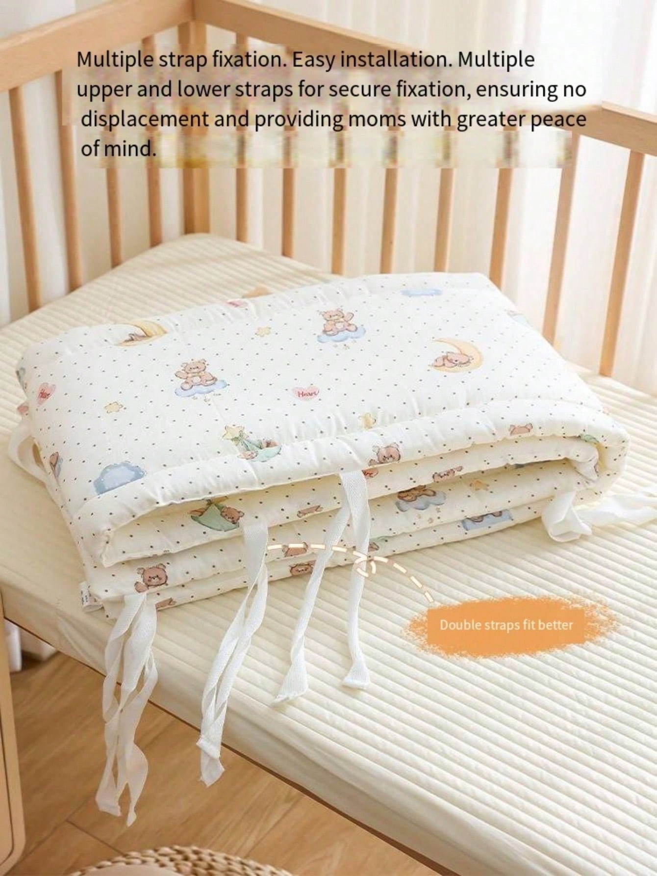ベビーバンパー ベビーベッドバンパー保護ベッド枕クッション  - Baby Nursery Glider のレビューと価格