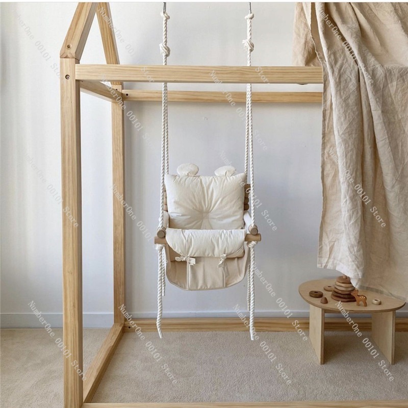 韓国風室内吊り下げ椅子、ベビー＆家庭用スイング、籐製小型バス - Baby Nursery Chair のレビューと価格