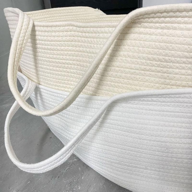 J15U ポータブルベビーモーゼバスケットキャリア綿ロープ織 - Baby Nursery Basket のレビューと価格