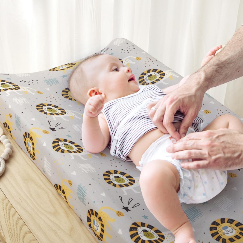 2 パックベビーおむつ交換パッドカバーベビーベッドフィットシ - Baby Nursery Colors のレビューと価格