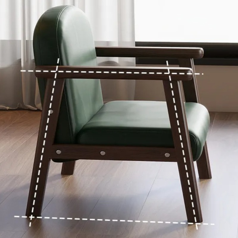 ワックスレザー製キッズアームチェア幼児用、無垢材スツール丸角 - Baby Nursery Chair のレビューと価格