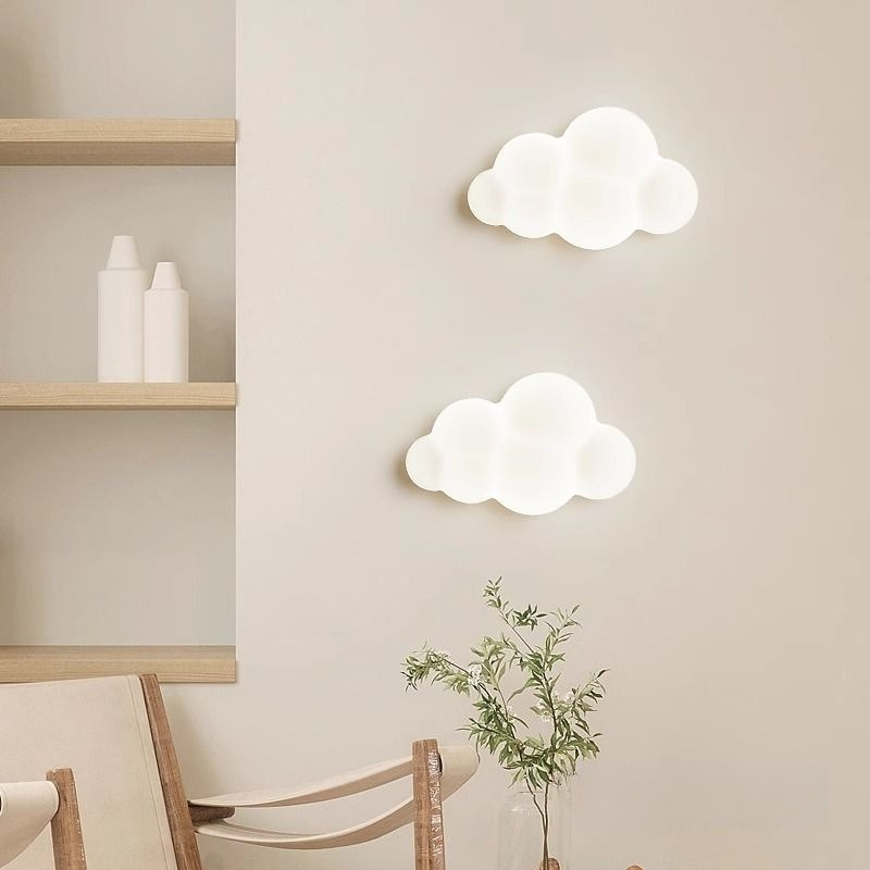 ホワイトクラウドウォールライト子供部屋保育園スターランプ寝室 - Baby Nursery Light のレビューと価格