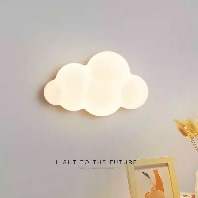 ホワイトクラウドウォールライト子供部屋保育園スターランプ寝室 - Baby Nursery Light のレビューと価格