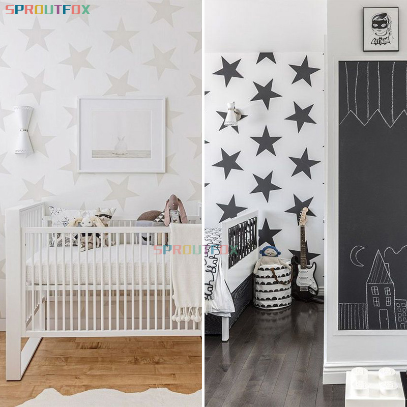 Diy ビッグスタービニールステッカー寝室アート壁画リムーバ - Baby Nursery Mural Wallpaper のレビューと価格