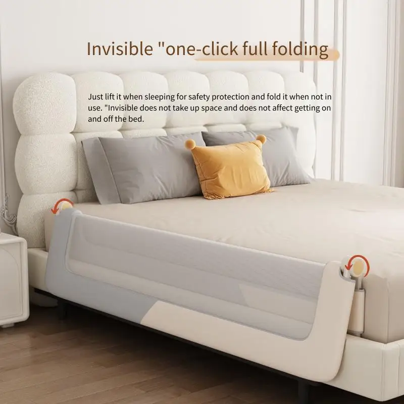 片面ベビーベッドレールガード折りたたみ式携帯用転倒防止安全柵 - Baby Nursery Glider のレビューと価格