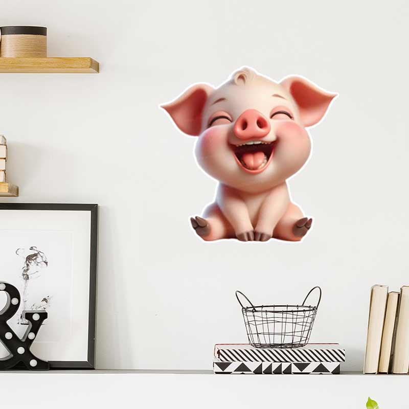 かわいい子豚のウォールステッカー ベビーキッズルーム装飾壁画 - Baby Nursery Mural Wallpaper のレビューと価格