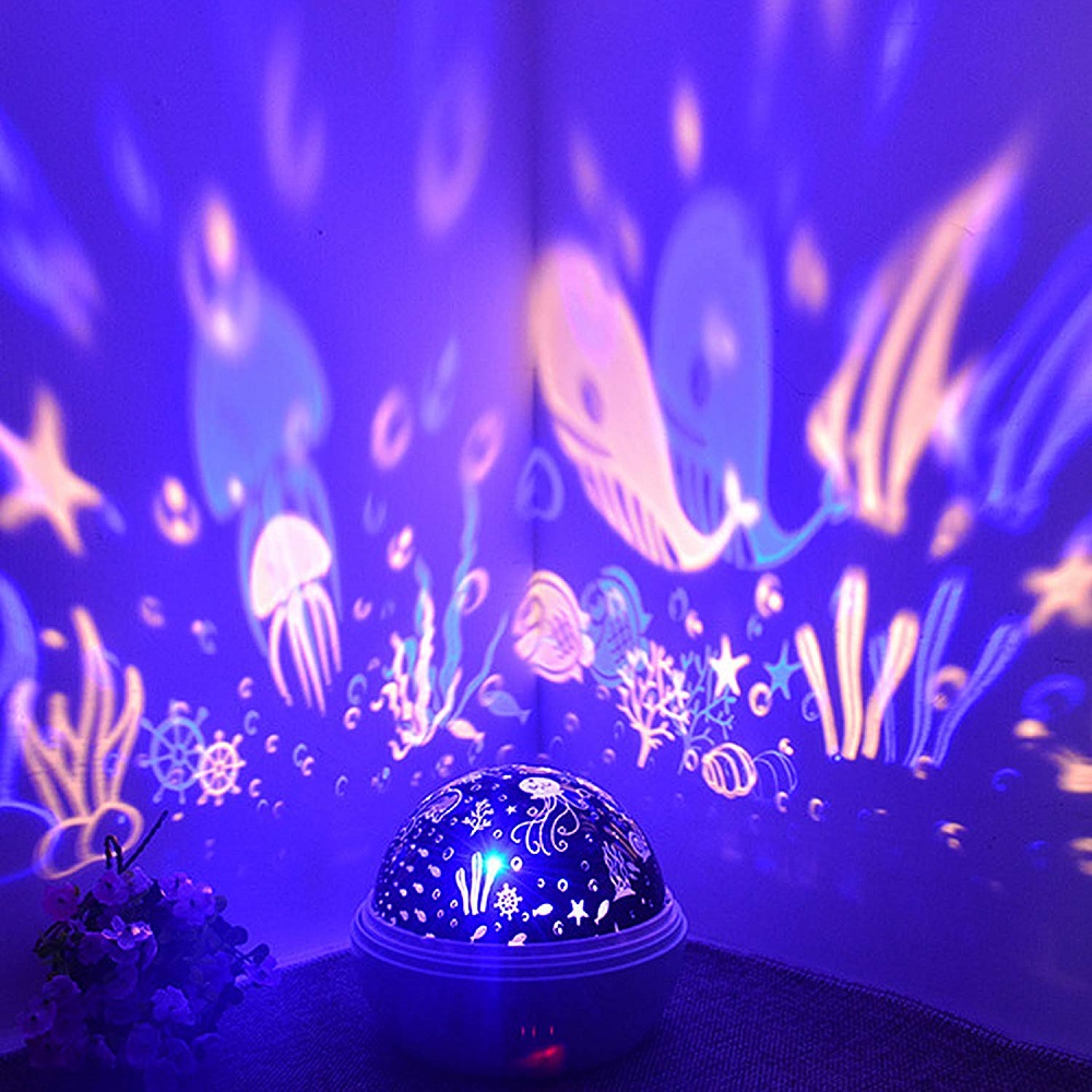 8 色回転スタープロジェクターナイトライト Luminari - Baby Nursery Colors のレビューと価格