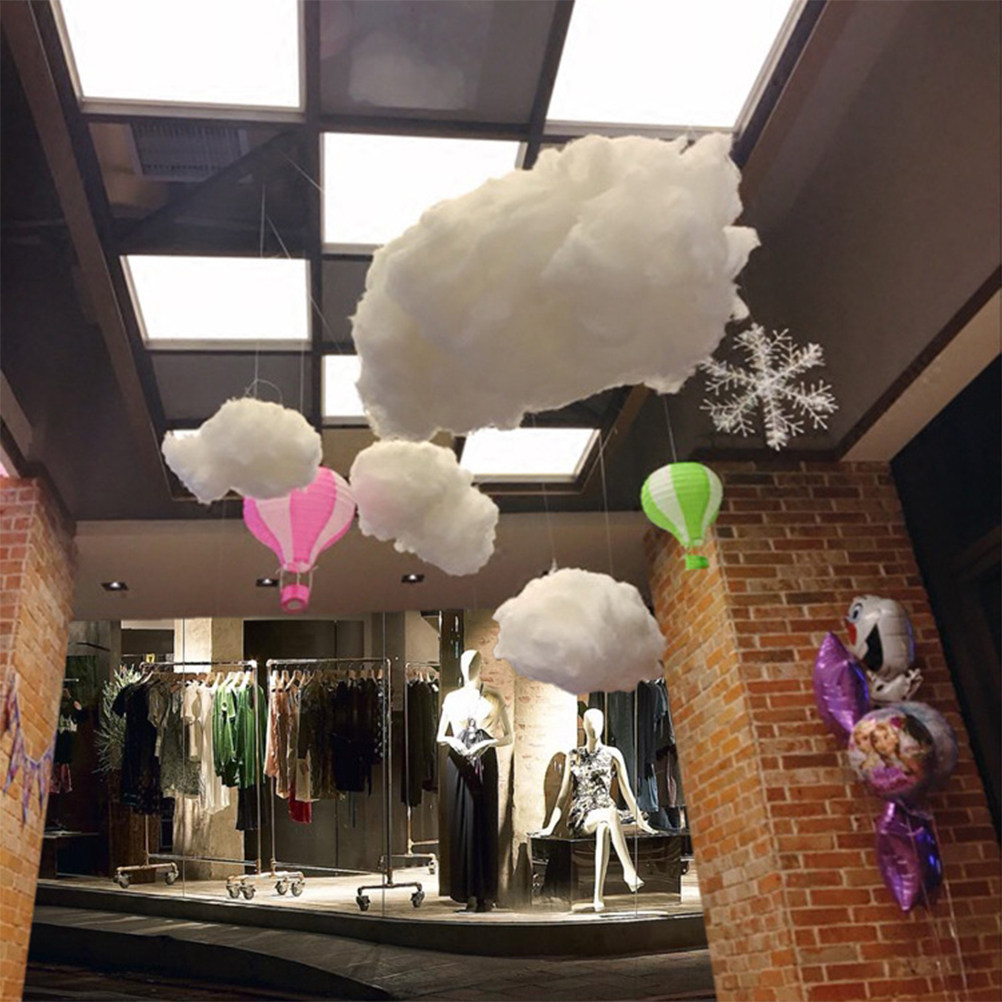 1個入り 可愛い雲型の吊り下げ飾り コットン風雲飾り 子供部 - Baby Nursery Hooks のレビューと価格