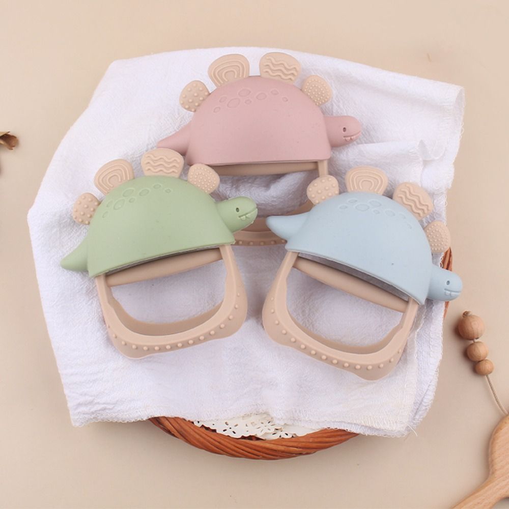かわいい食品グレードシリコン恐竜歯固め、木製取り外し可能幼児 - Baby Nursery Colors のレビューと価格