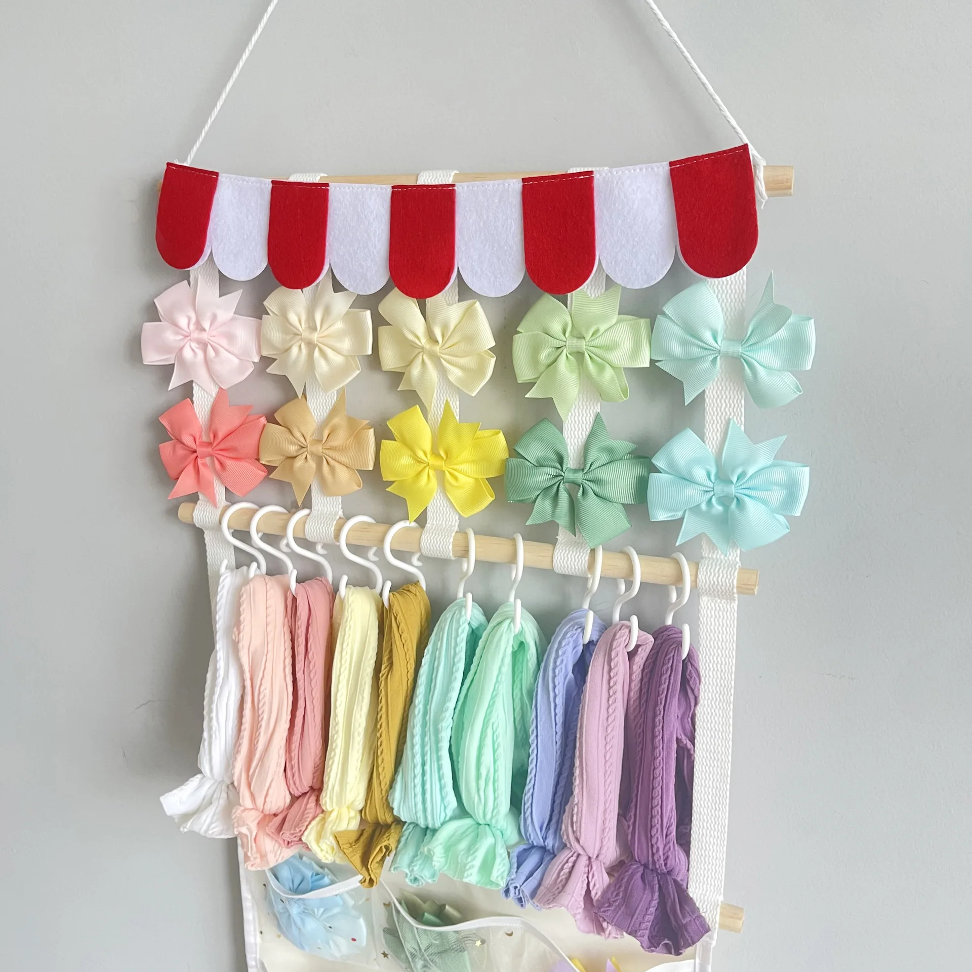 ヘアクリップハンガー収納フック付き、保育園の壁掛け装飾、ヘア - Baby Nursery Hooks のレビューと価格