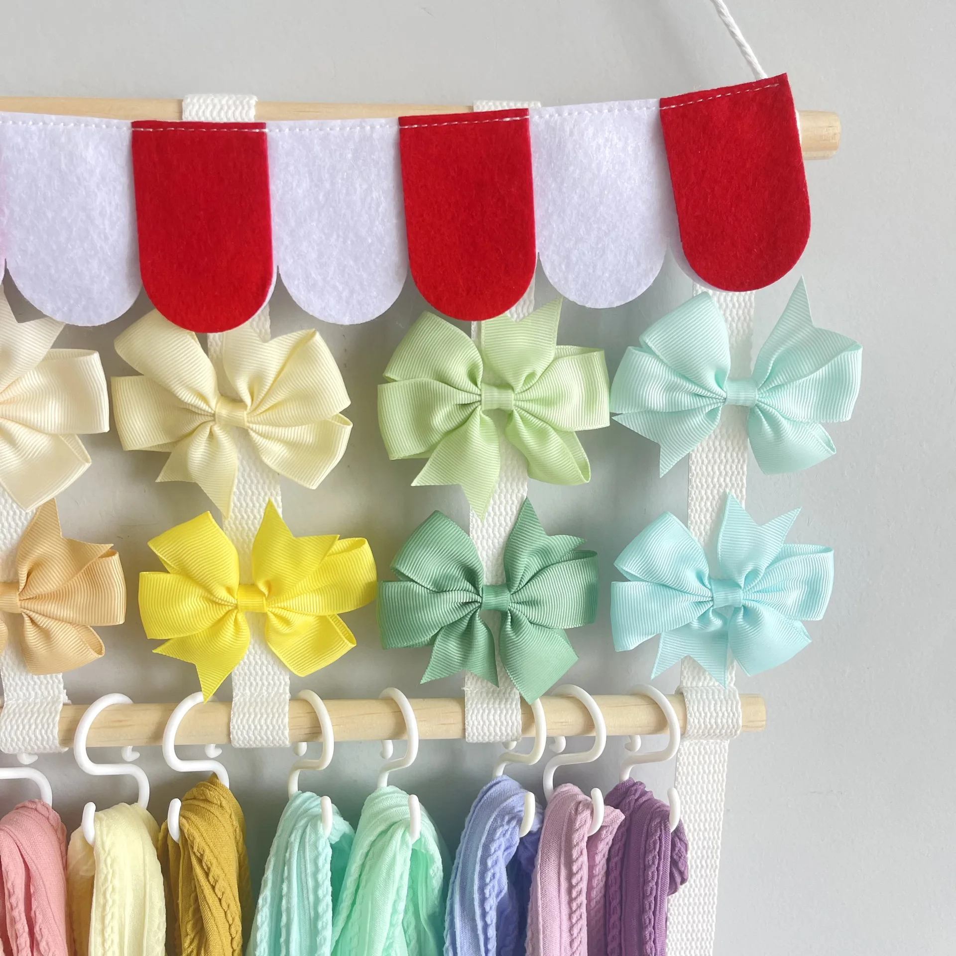 ヘアクリップハンガー収納フック付き、保育園の壁掛け装飾、ヘア - Baby Nursery Hooks のレビューと価格
