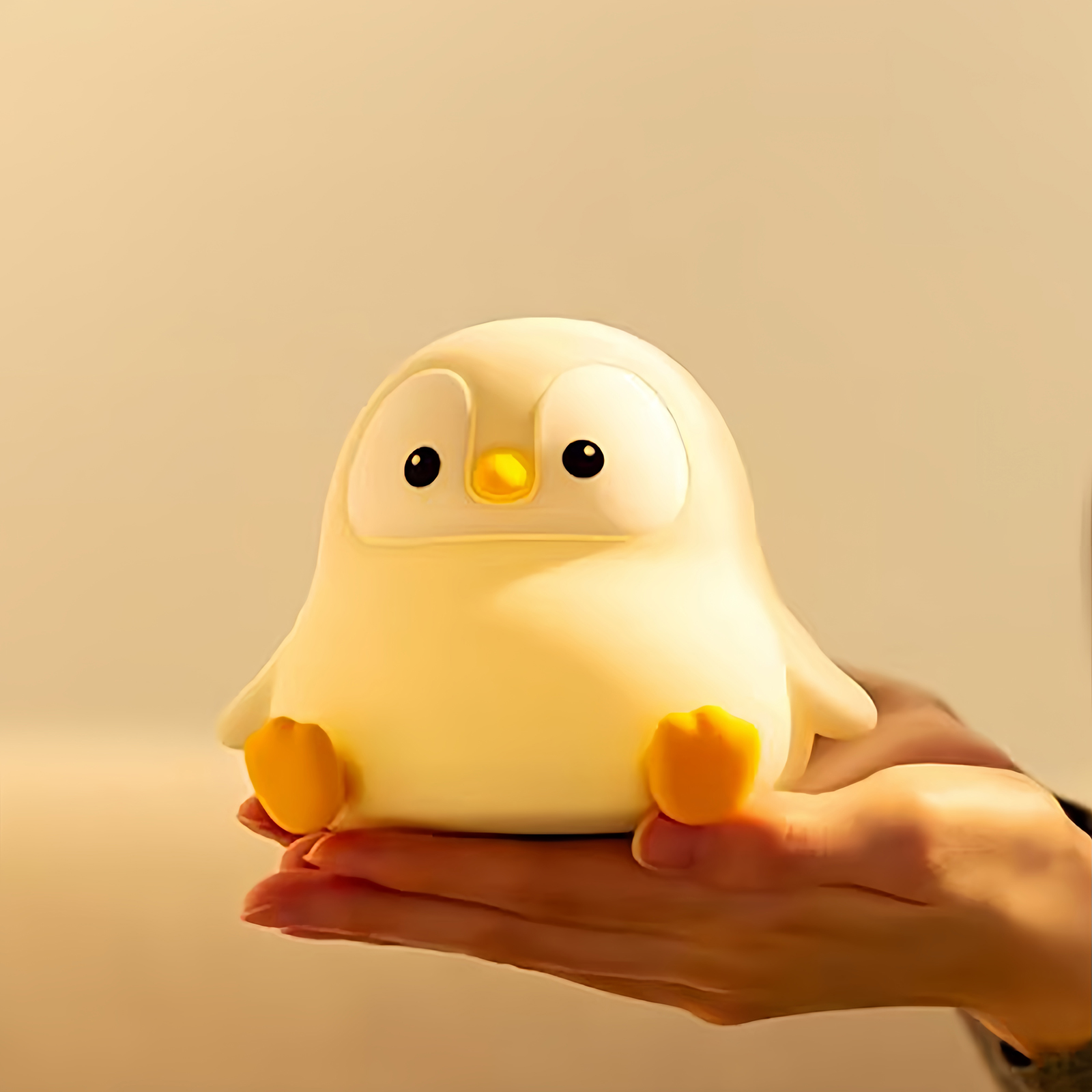 かわいいペンギンベビーナイトライト子供の寝室充電式動物シリコ - Baby Nursery Light のレビューと価格