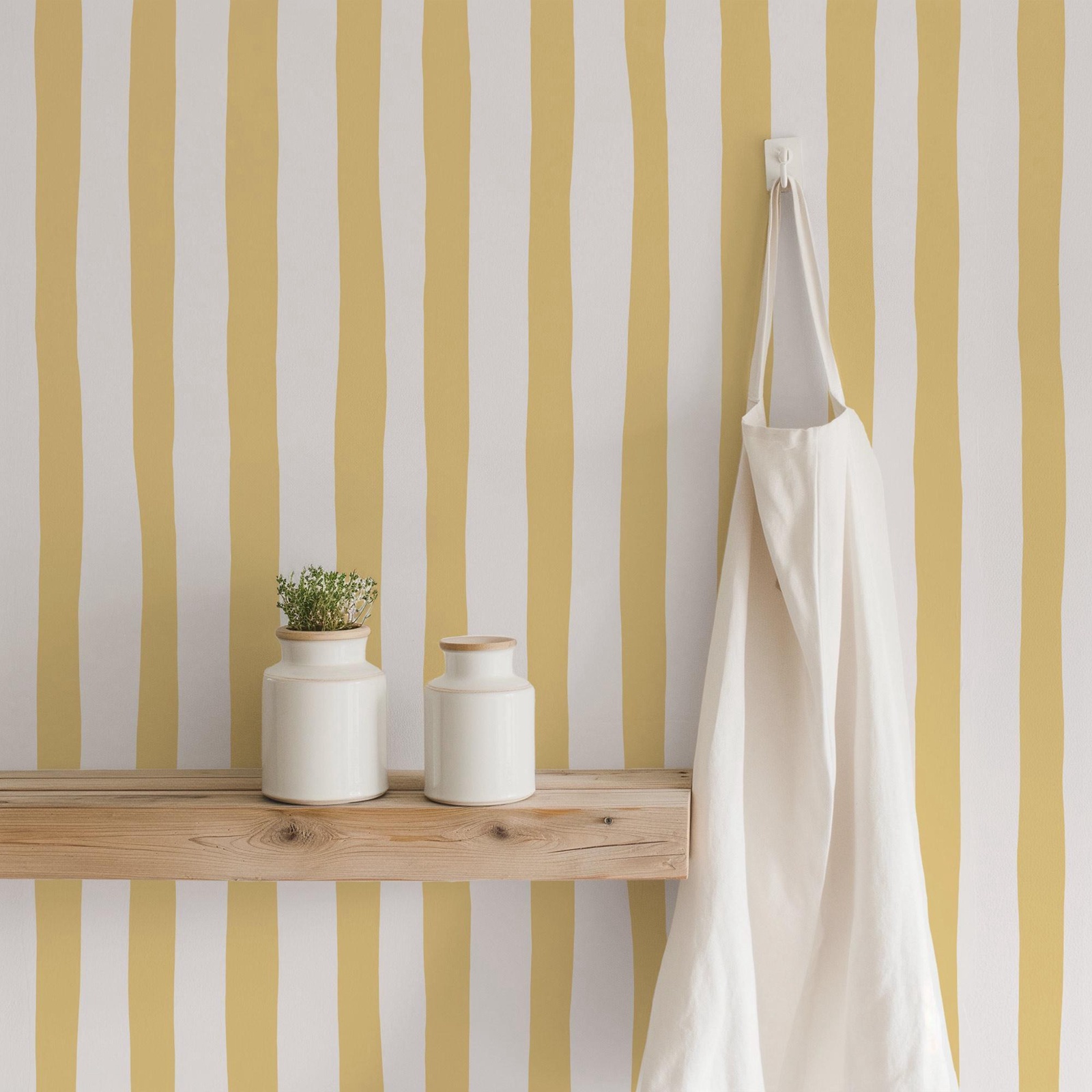 サンシャインイエローのゆらぎ模様の壁紙、剥がして貼るだけ、ソ - Baby Nursery Yellow のレビューと価格