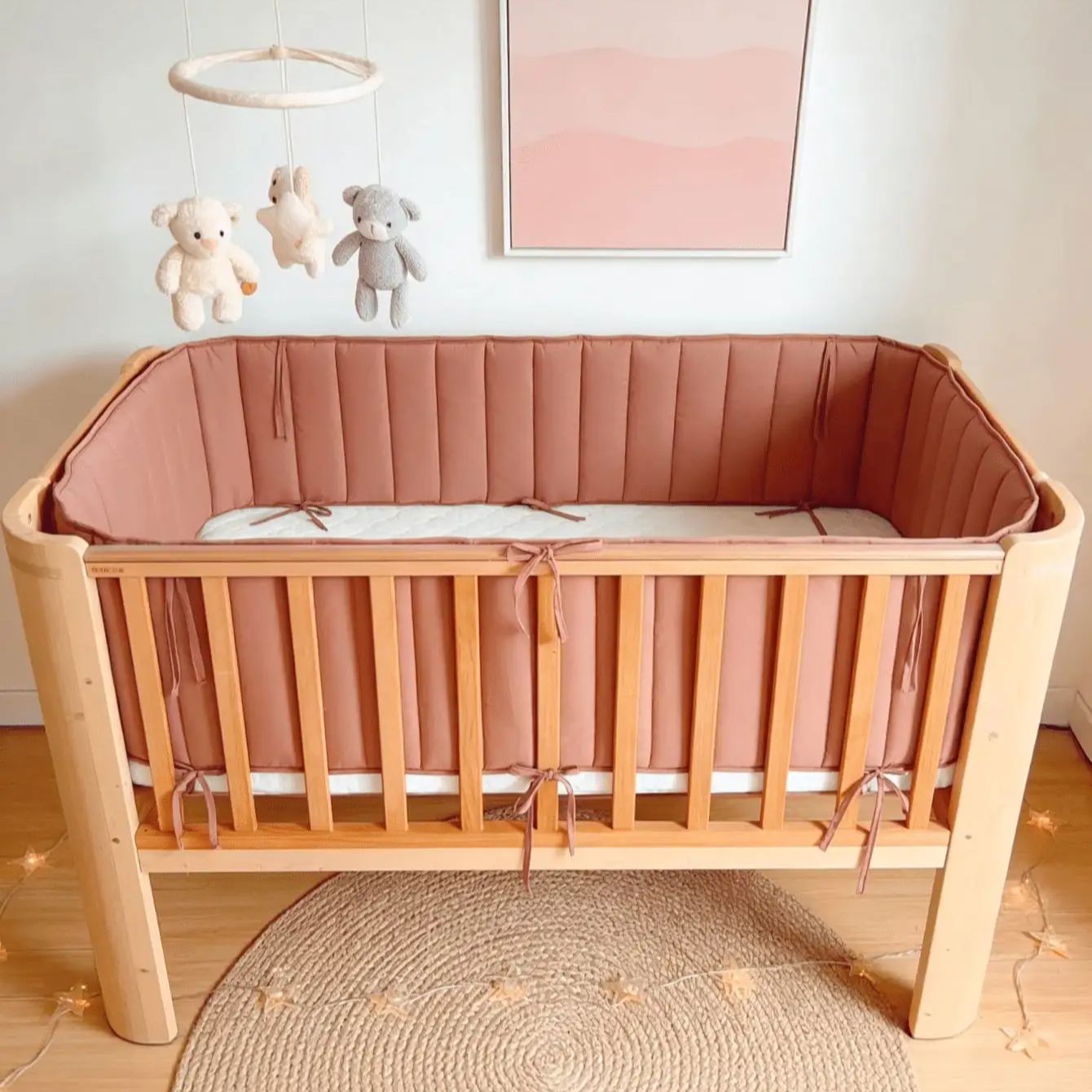 ベビーベッド用バンパー、柔らかい寝具用ベビーベッドバンパー、 - Baby Nursery Glider のレビューと価格