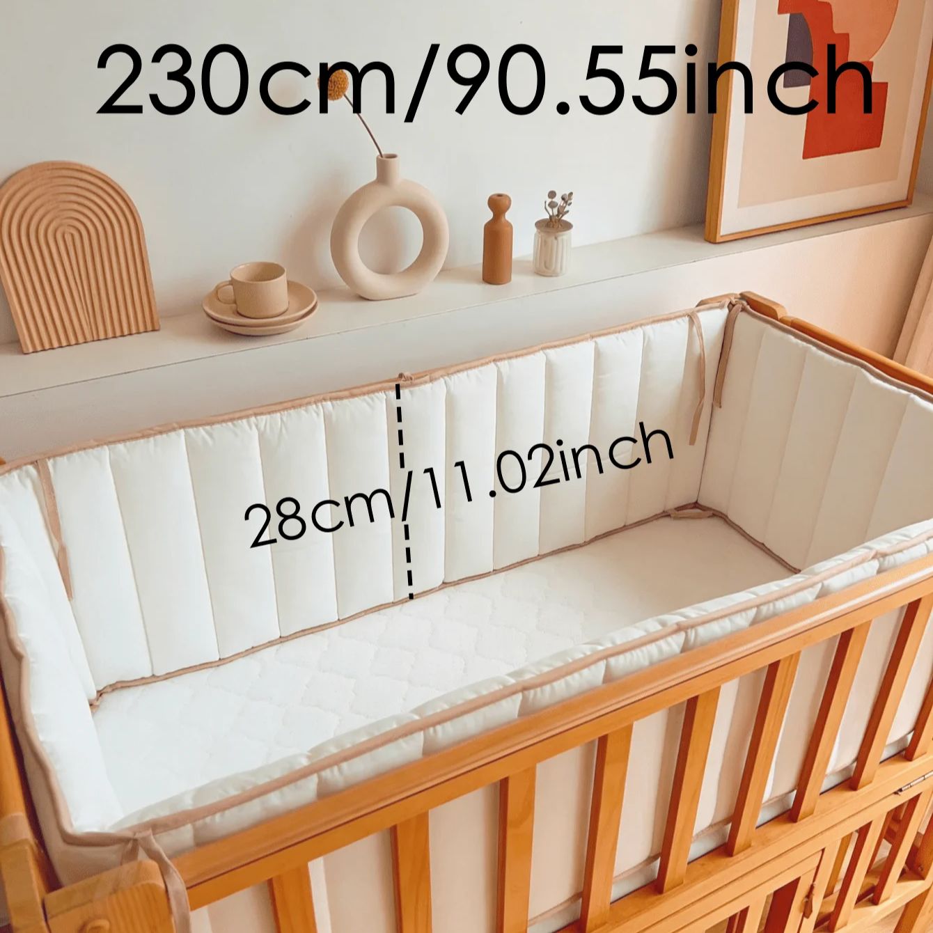 ベビーベッド用バンパー、柔らかい寝具用ベビーベッドバンパー、 - Baby Nursery Glider のレビューと価格