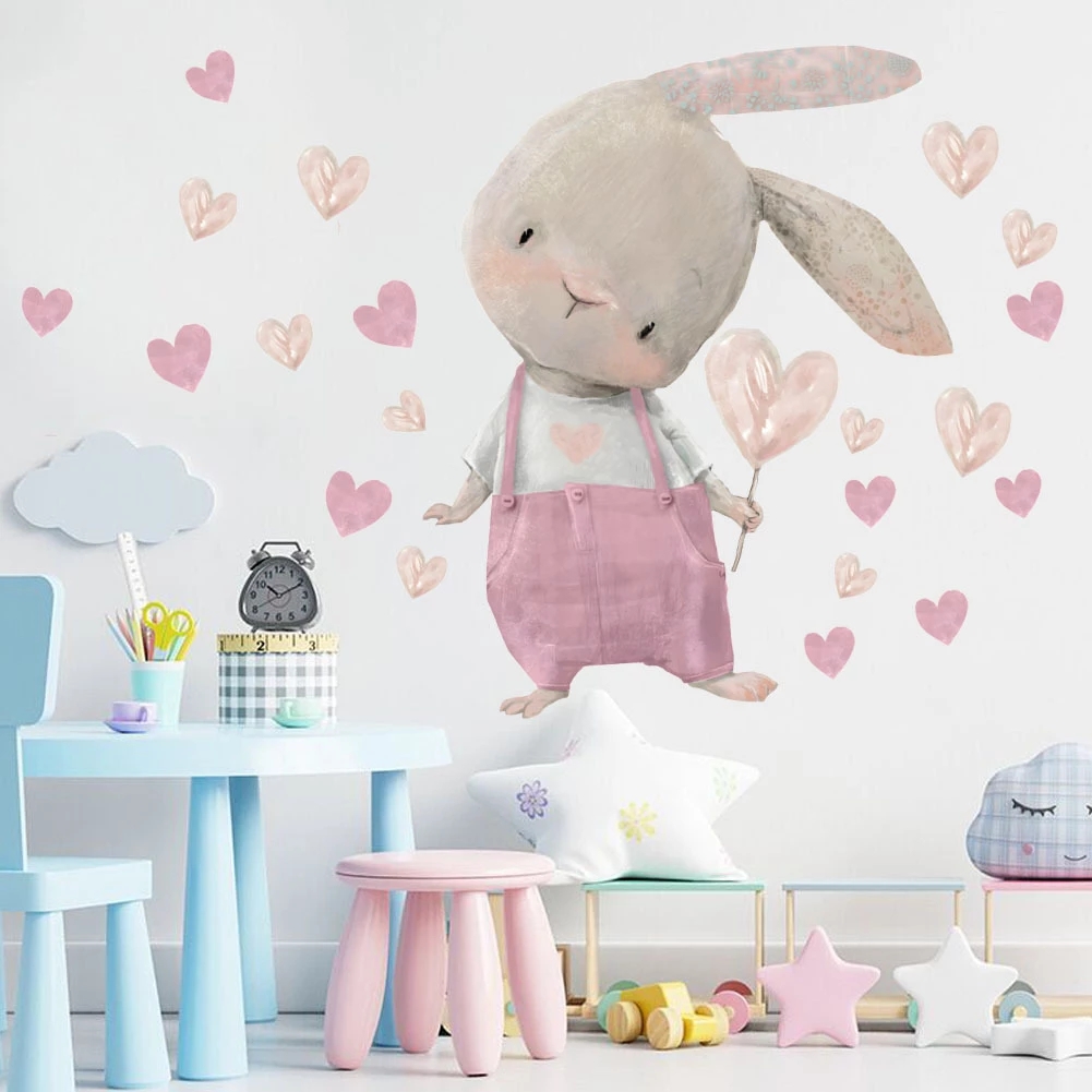 子供のためのクマのかわいいウォールステッカー,赤ちゃんの部屋 - Baby Nursery Wallpaper Girl のレビューと価格