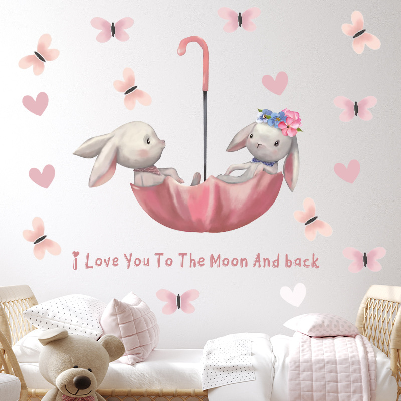 子供のためのクマのかわいいウォールステッカー,赤ちゃんの部屋 - Baby Nursery Wallpaper Girl のレビューと価格
