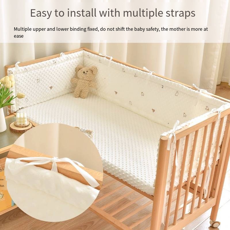 ベビーベッドフェンス綿ベッド保護手すり厚みのあるバンパーベビ - Baby Nursery Glider のレビューと価格