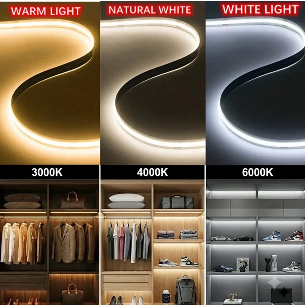 3AA バッテリー 5V COB LED ストリップ 8 ミ - Drawer Dresser White のレビューと価格