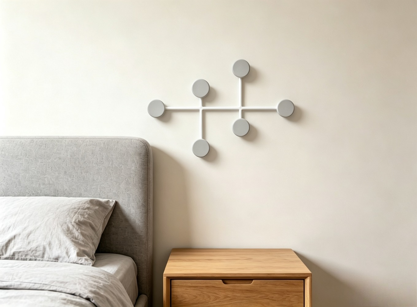 モダンな黒色の金属製壁掛けコートラック、5つのフック付き丸型 - Baby Nursery Hooks のレビューと価格