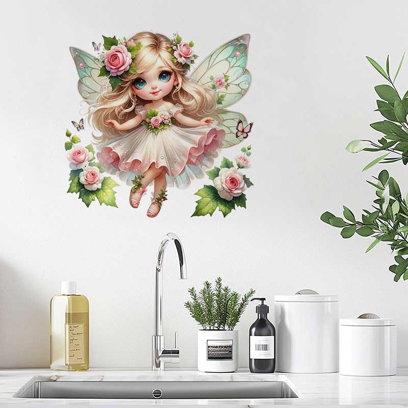 妖精の壁のステッカーベビーキッズルーム装飾壁画自己粘着寝室ホ - Baby Nursery Mural Wallpaper のレビューと価格