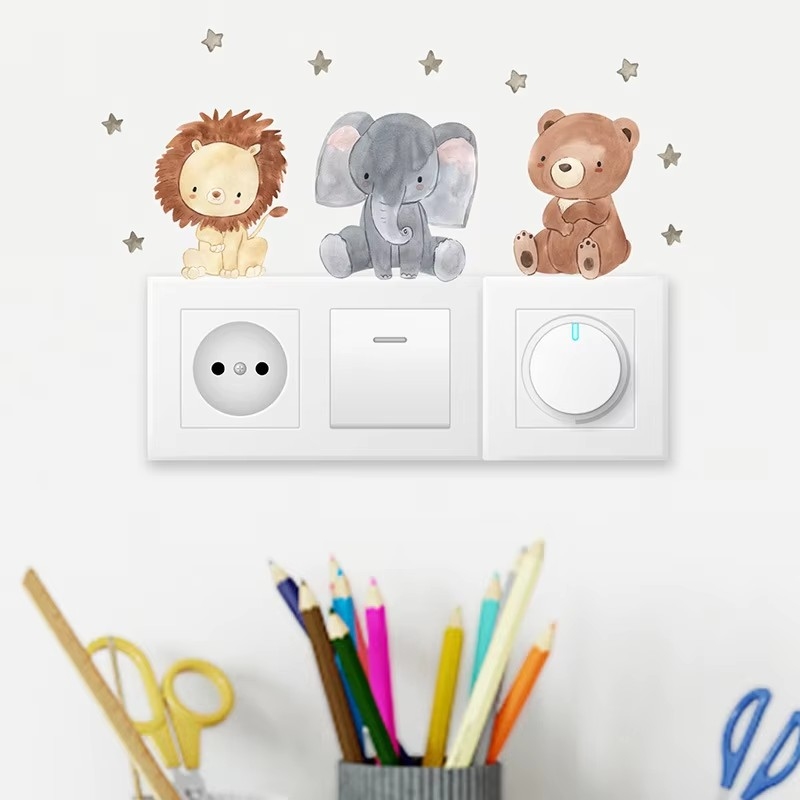 かわいい森の動物の壁ステッカー子供部屋用子供男の子女の子ベビ - Baby Nursery Wallpaper Girl のレビューと価格