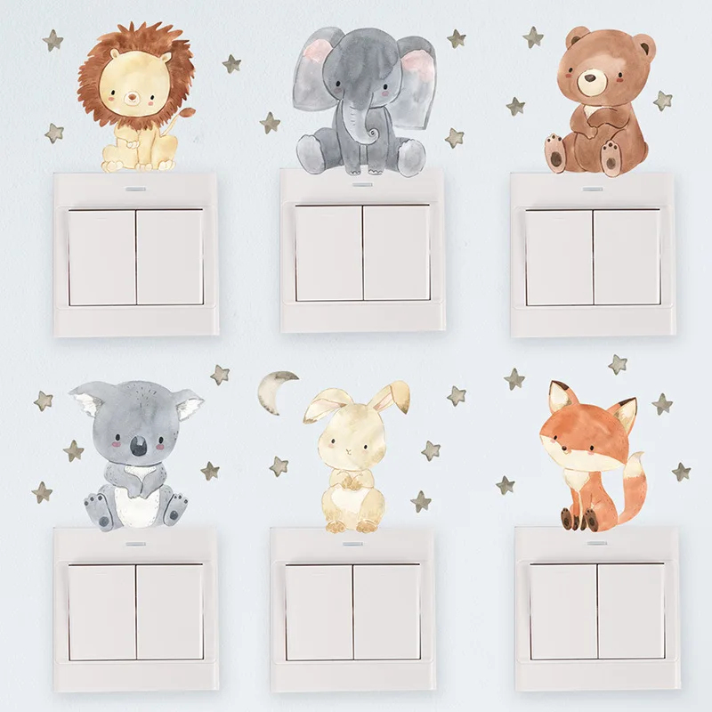 かわいい森の動物の壁ステッカー子供部屋用子供男の子女の子ベビ - Baby Nursery Wallpaper Girl のレビューと価格