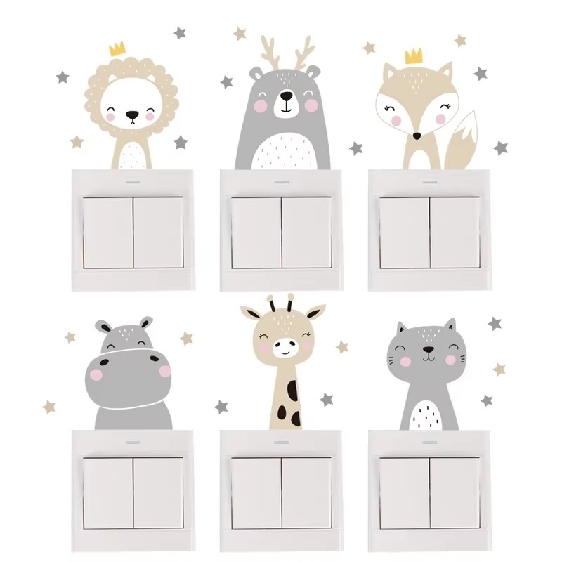 かわいい森の動物の壁ステッカー子供部屋用子供男の子女の子ベビ - Baby Nursery Wallpaper Girl のレビューと価格