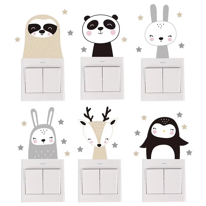 かわいい森の動物の壁ステッカー子供部屋用子供男の子女の子ベビ - Baby Nursery Wallpaper Girl のレビューと価格
