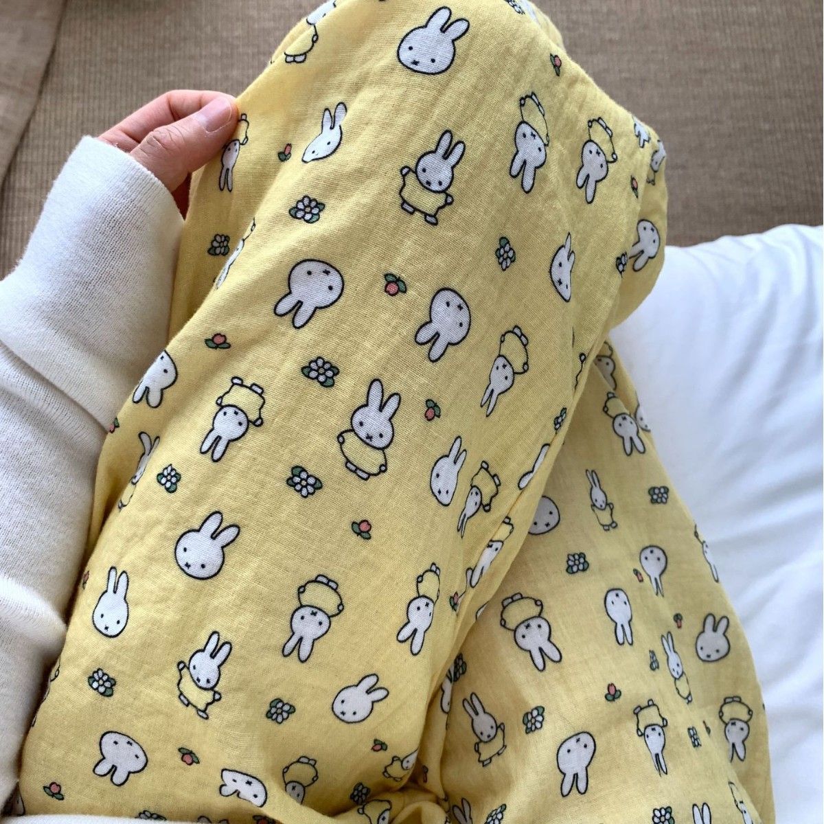 イエローボトムミッフィー 100% コットン二重層糸ルーズで - Baby Nursery Yellow のレビューと価格